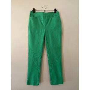 NWT Chico's Grassy Green Basic Slit Brigitte Slim Ankle Pants Women's size 0 / 4